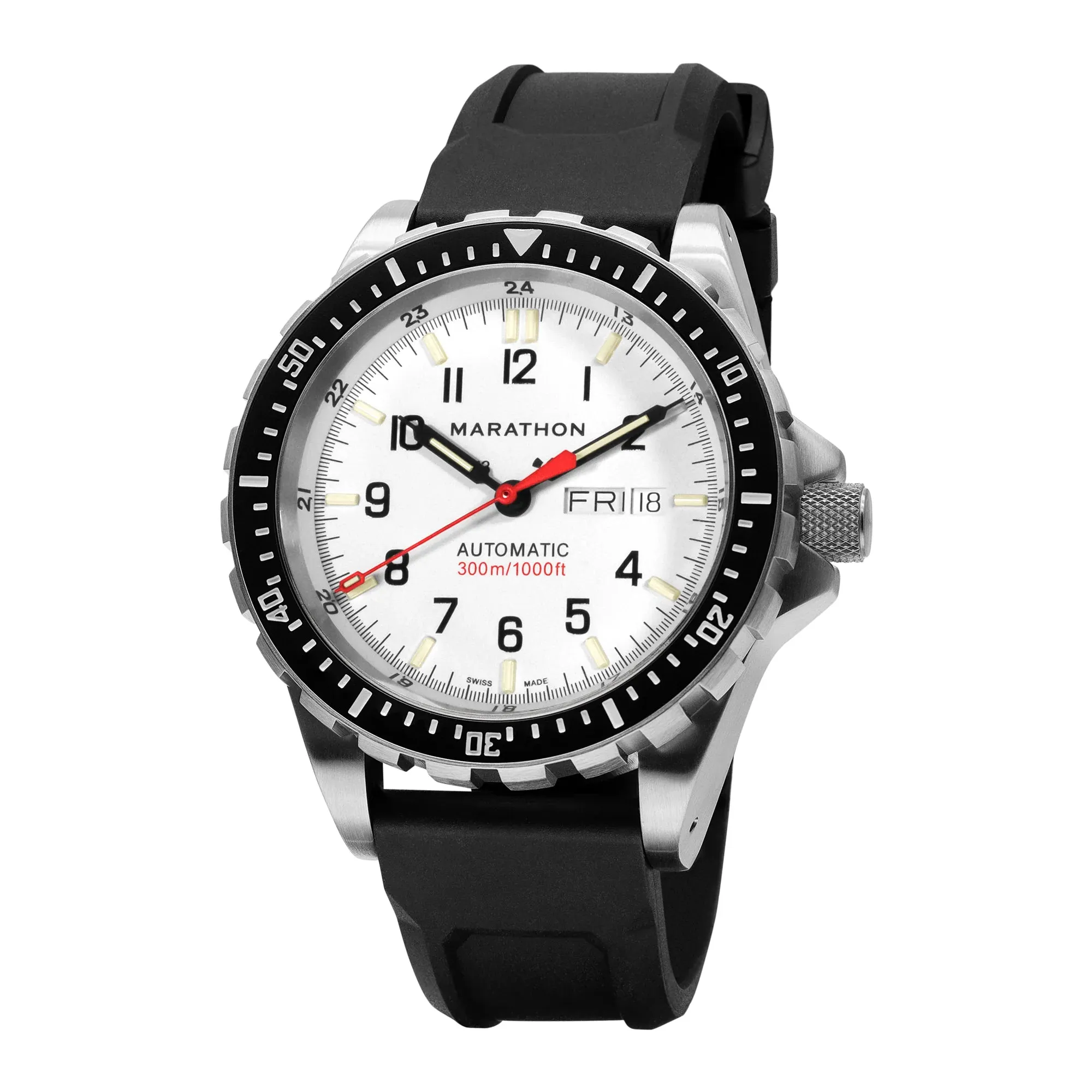 MARATHON ARCTIC EDITION JUMBO DAY/DATE AUTOMATIC (JDD) WITH RUBBER STRAP - 46MM