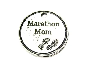 Marathon Mom Genuine American Pewter Charm