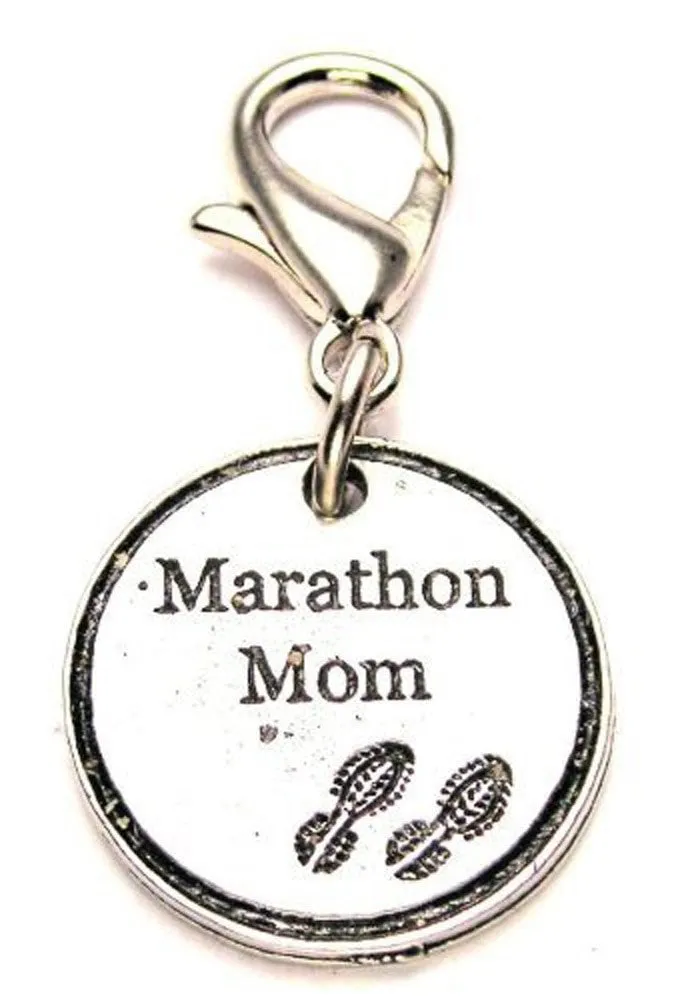 Marathon Mom Zipper Pull