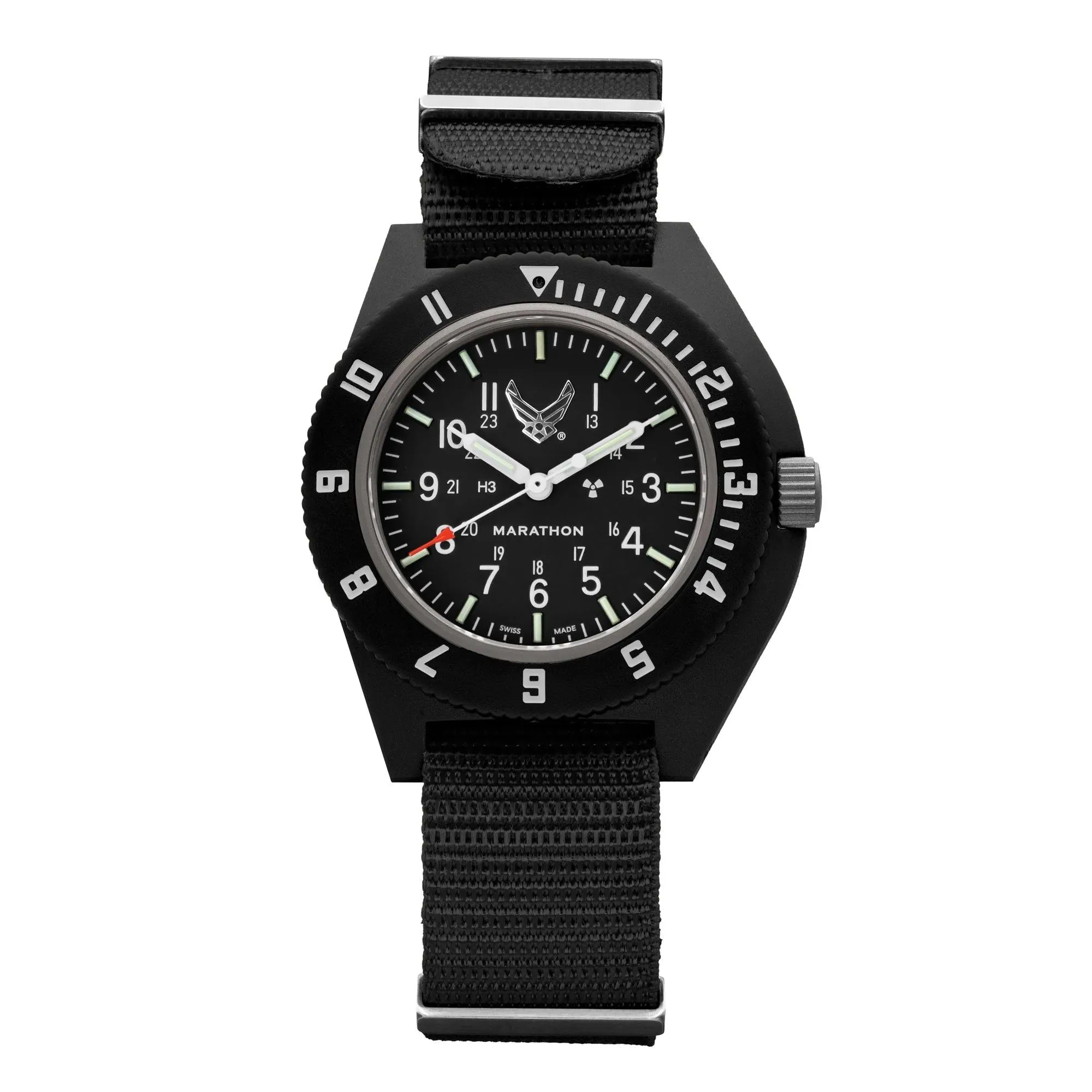 Marathon Official USAF™ Pilot's Navigator - 41mm US Air Force Marked Ballistic Nylon Black WW194001BK-USAF