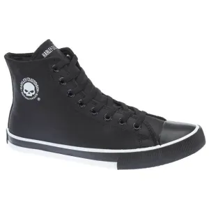 Men's Baxter Black/White Leather Hi-Cut Sneakers D93341