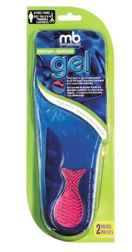 Moneysworth & Best Ladies Everyday Trimmable Gel Insoles