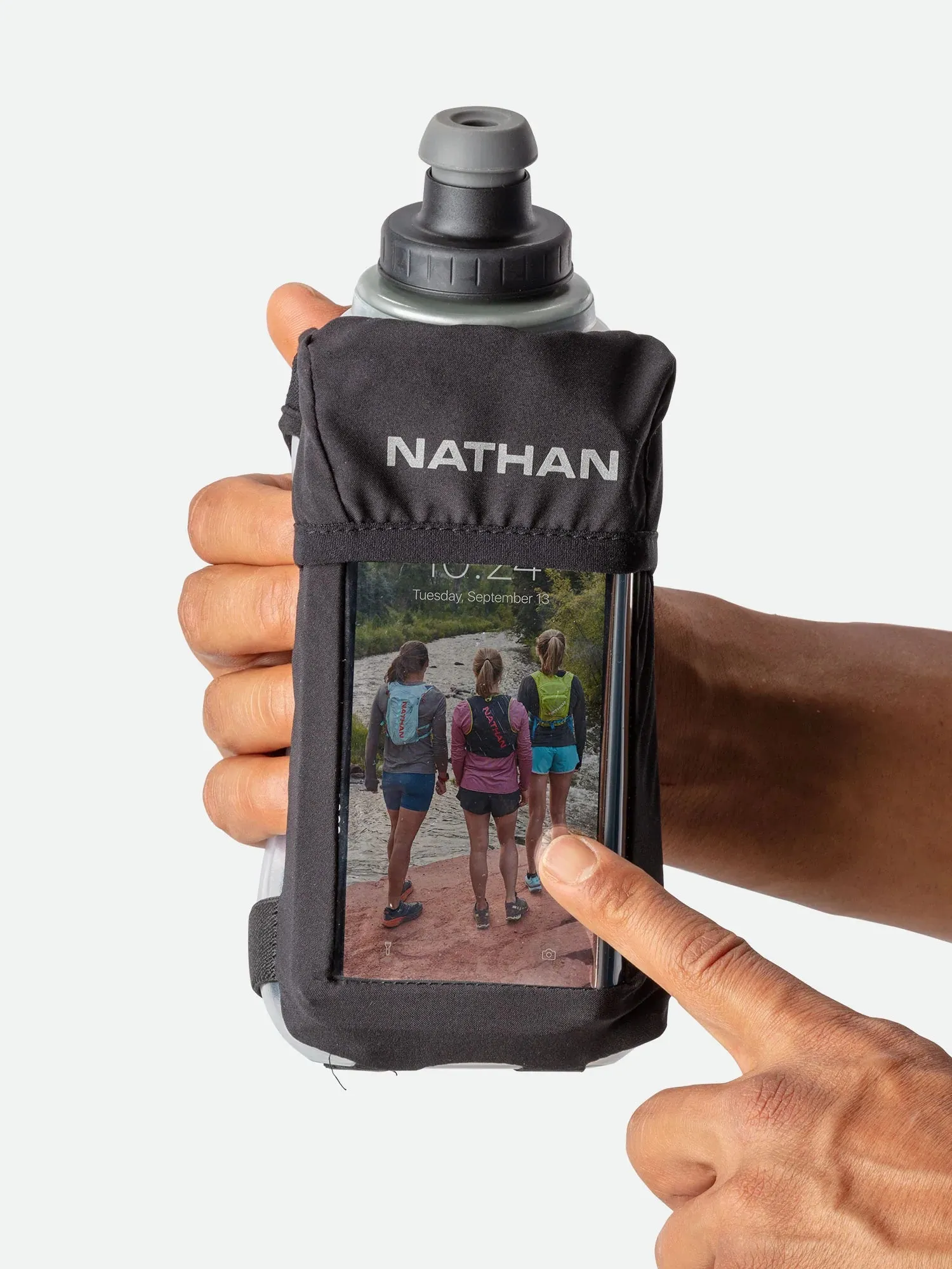 Nathan | QuickSqueeze View Insulated | 18 oz Hand-held Water Bottle