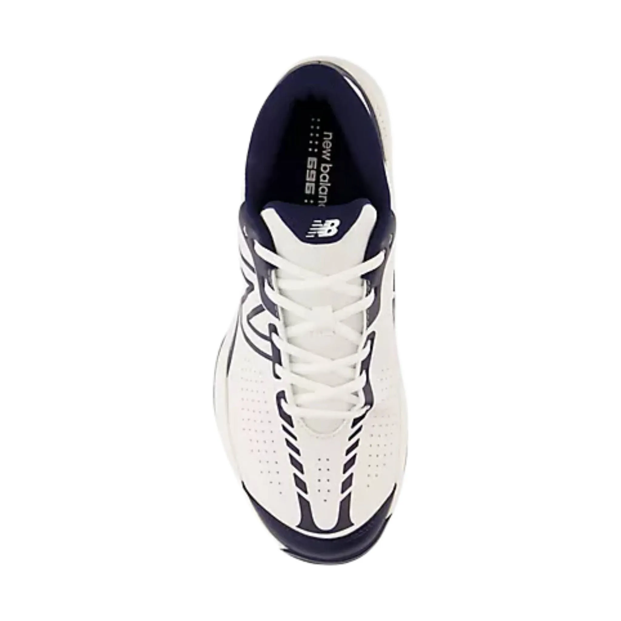 New Balance Men's 696v5 Tennis Shoes - White/Navy