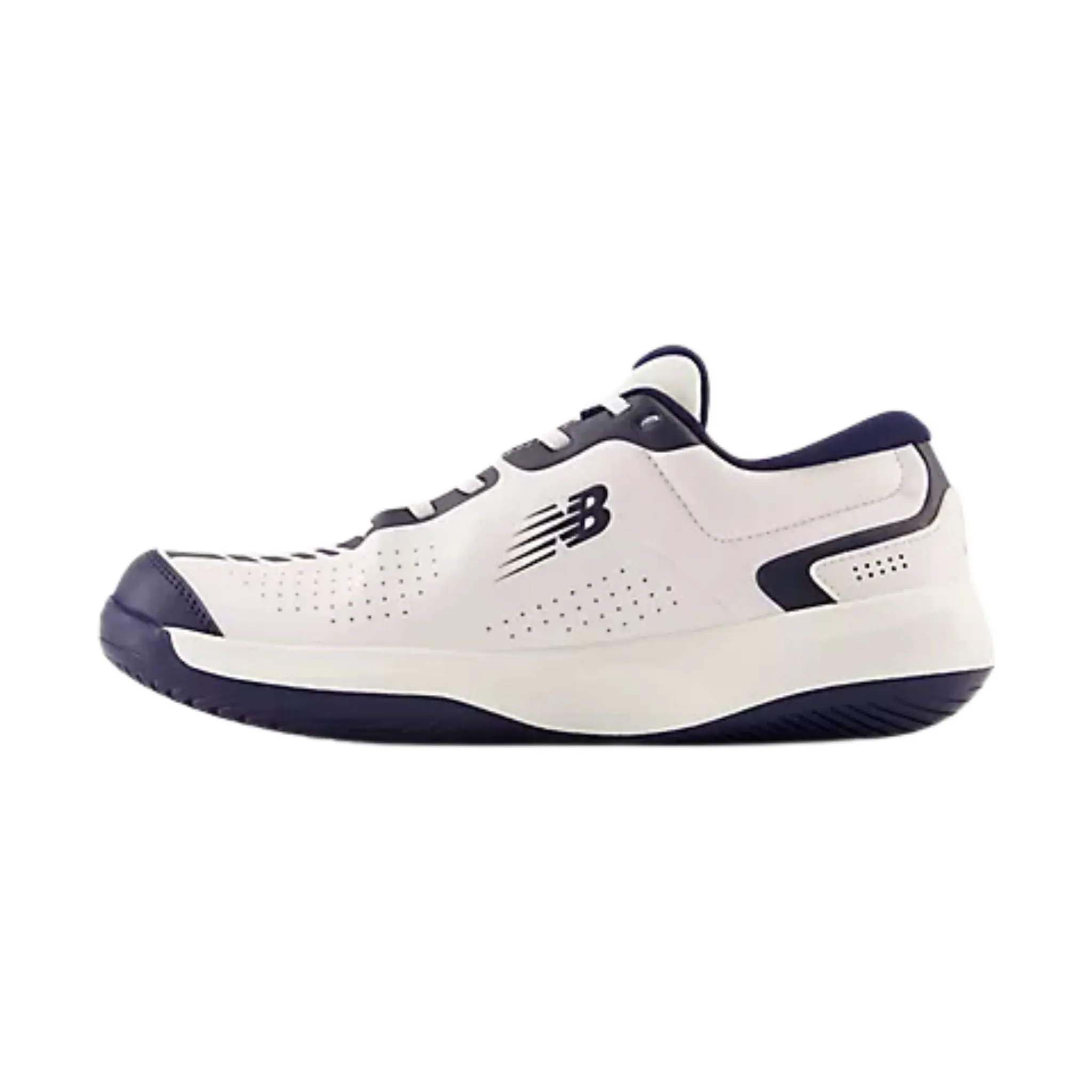 New Balance Men's 696v5 Tennis Shoes - White/Navy