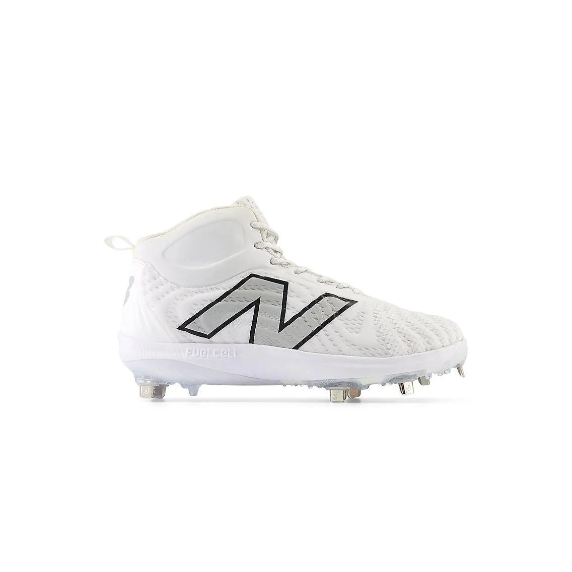 New Balance Men's FuelCell 4040 V7 Mid-Metal Baseball Cleats - White / Rain Cloud - M4040TW7