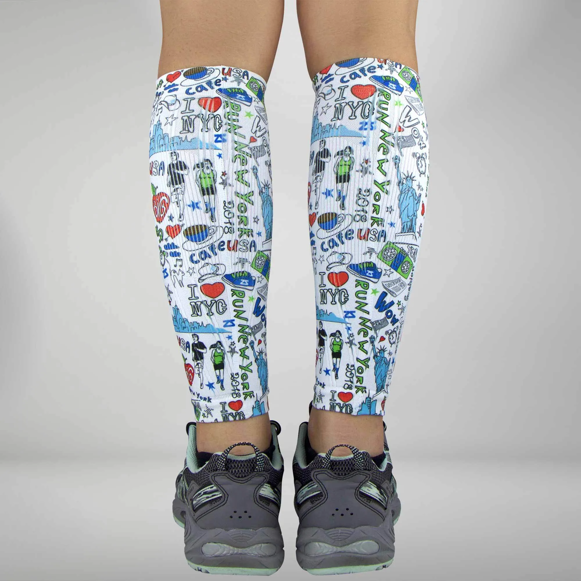 New York Doodle Compression Leg Sleeves