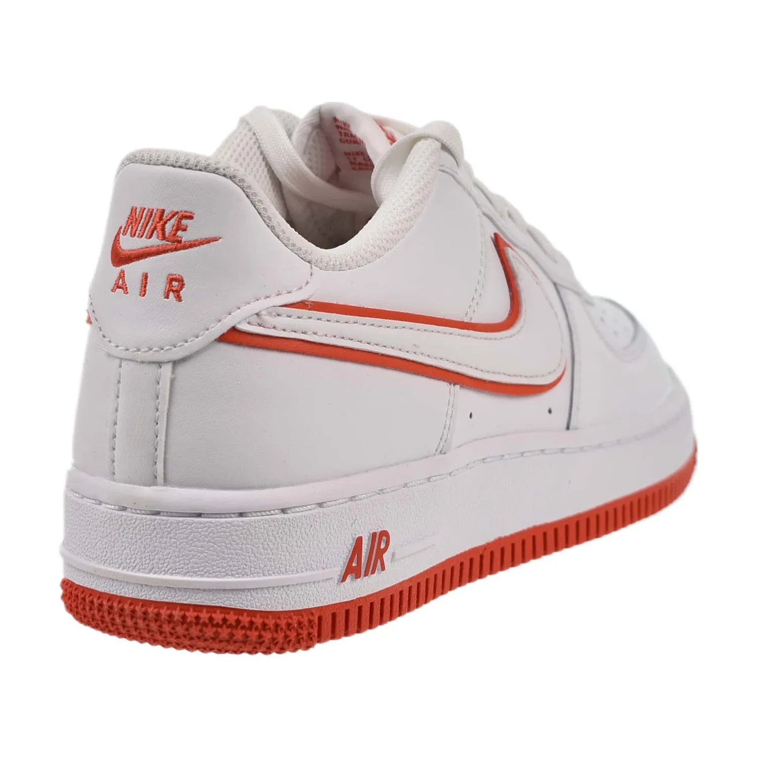 Nike Air Force 1 Low (GS) Big Kids' Shoes White Picante Red