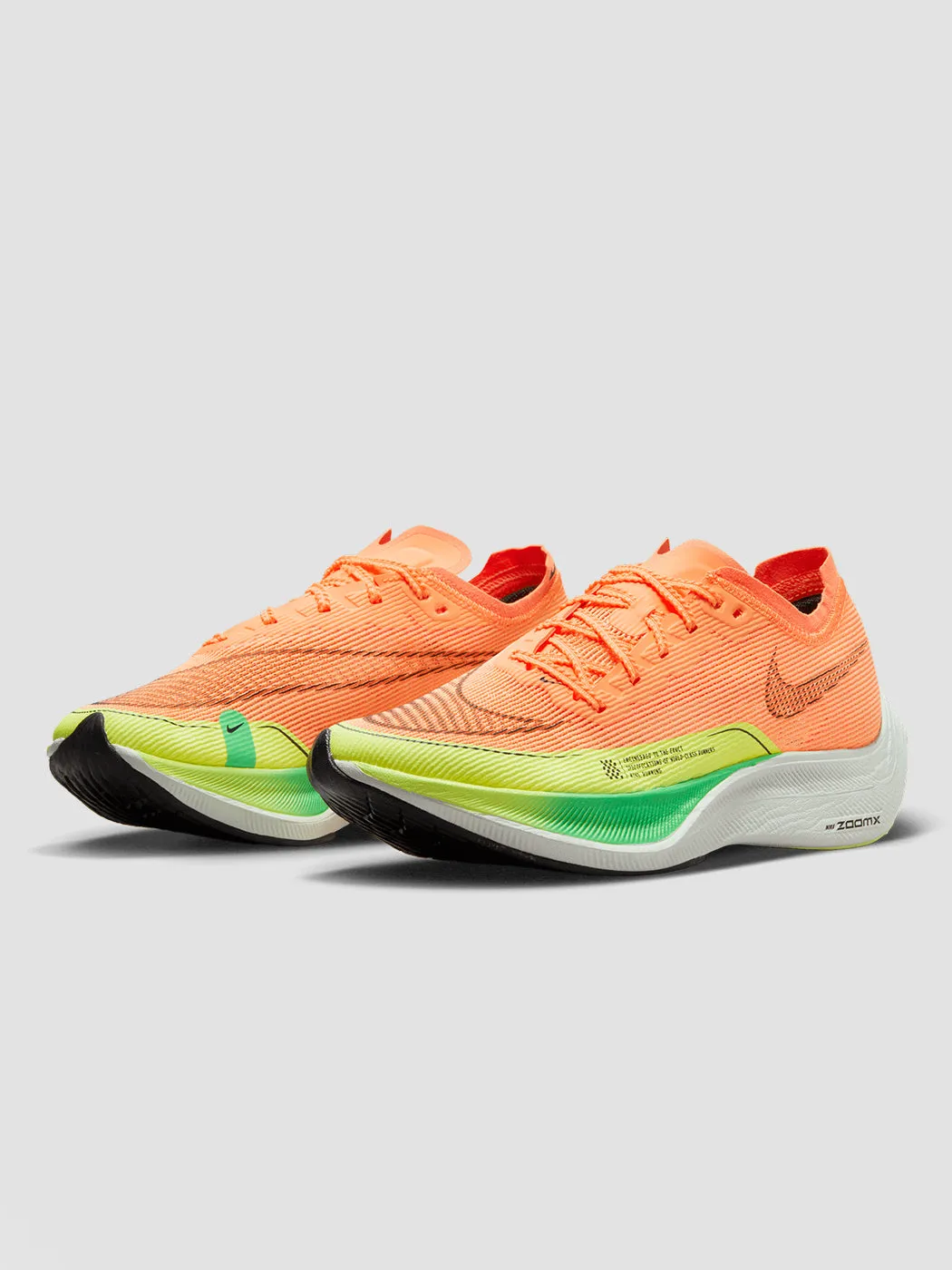 Nike ZoomX Vaporfly Next% 2 - Peach Cream/Black-Green Shock