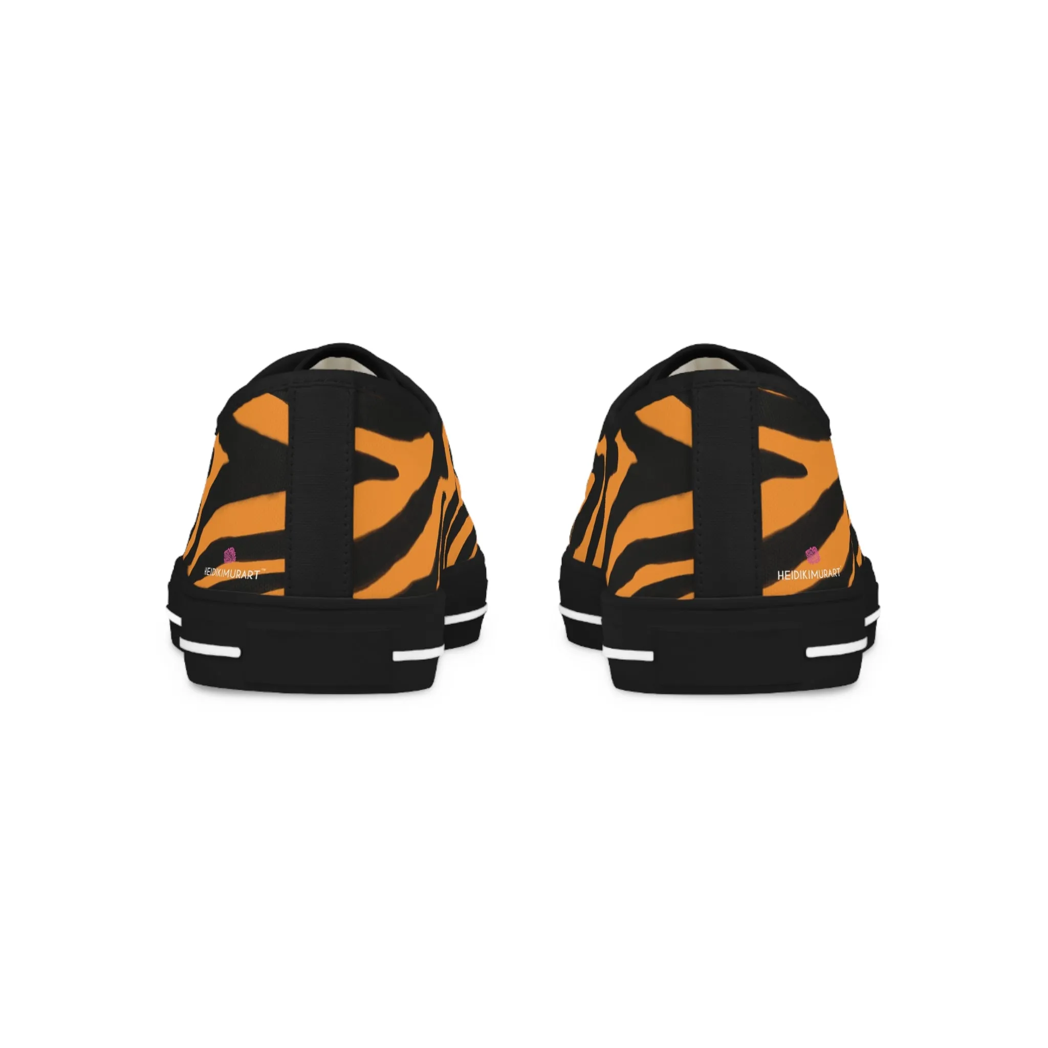 Orange Zebra Print Men's Sneakers, Best Animal Print Low Tops, Best Designer Men's Low Top Sneakers (US Size: 5-14)