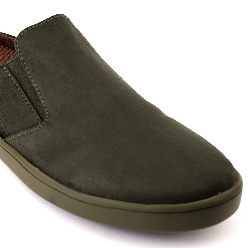 Paaduks Slip-Ons Mules for Men | Green | Vegan Suede