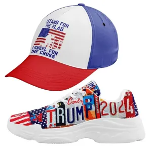 Personalized Perfect Combo Deal, Custom Patriotic Hat and Sneakers,FN020-24020041-Hats-C0601