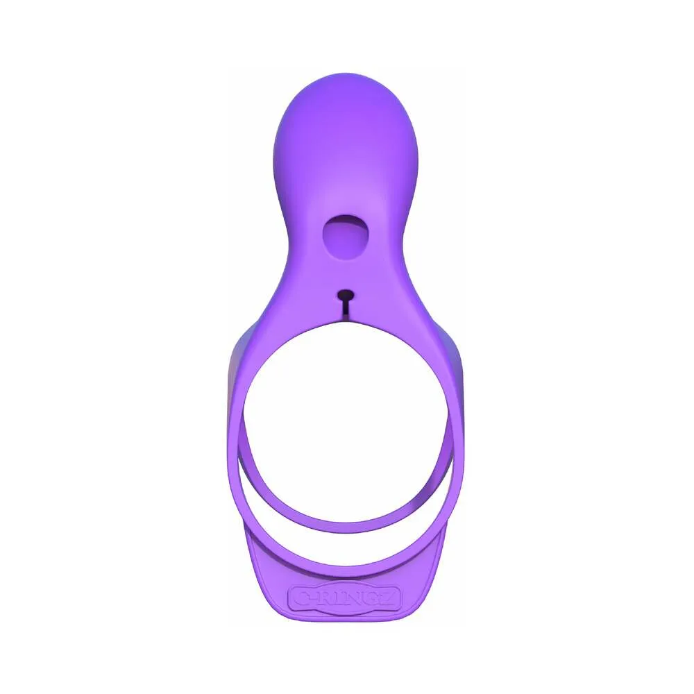 Pipedream Fantasy C-Ringz Ultimate Couples Cage Vibrating Cock Sheath Purple