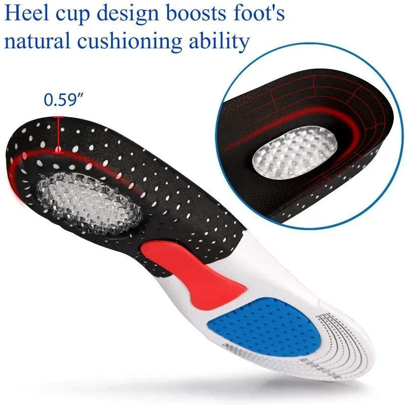 Premium Memory Foam Gel Insoles for Ultimate Foot Comfort and Support