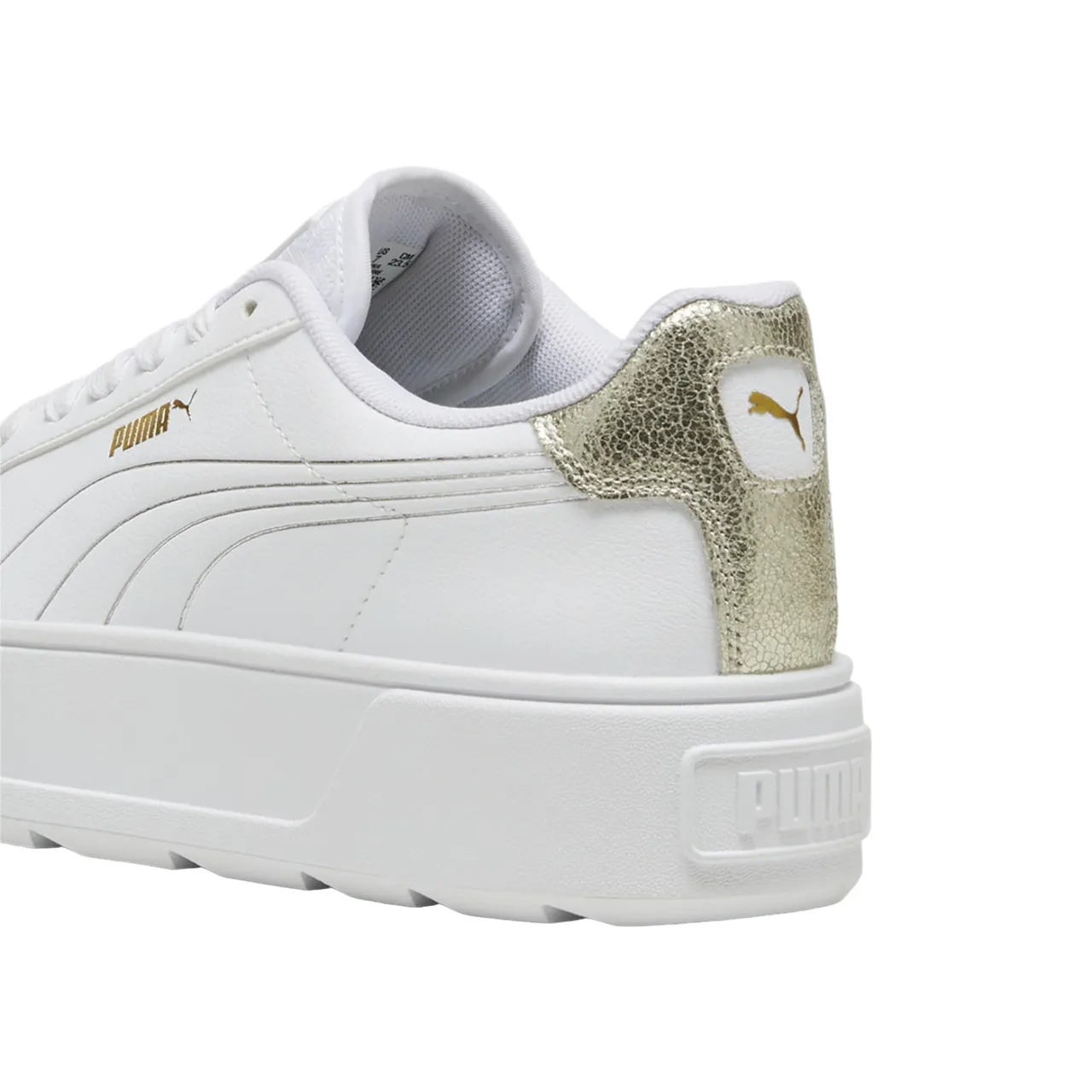 Puma scarpa sneakers da donna Karmen Metallic Shine 395099-01 bianco