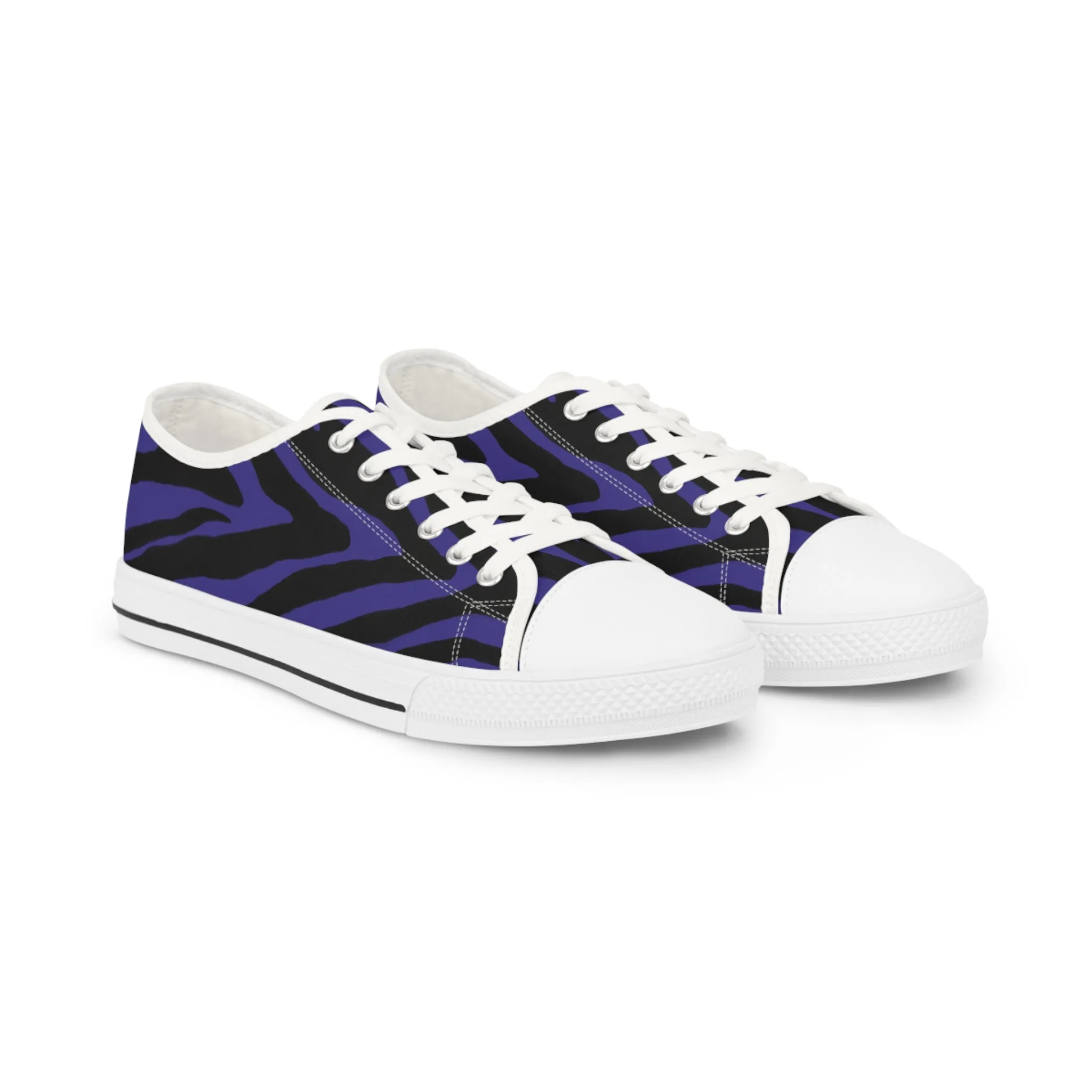 Purple Zebra Print Men's Sneakers, Best Low Tops Designer Men's Low Top Sneakers (US Size: 5-14)