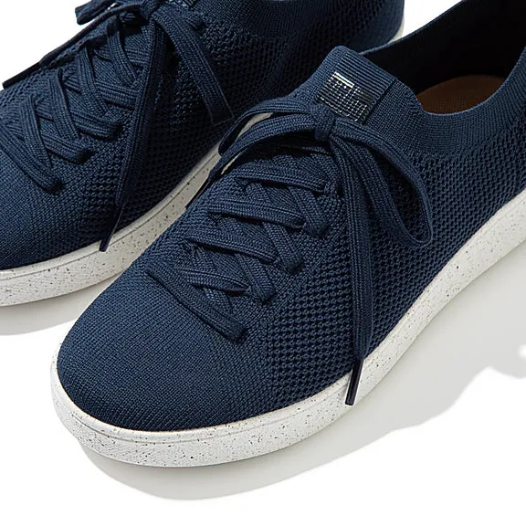 Rally Lace-Up Multi-Knit Sneaker in Midnight Navy