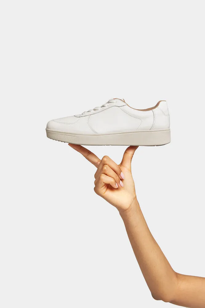 Rally Leather Panel Sneaker in Urban White