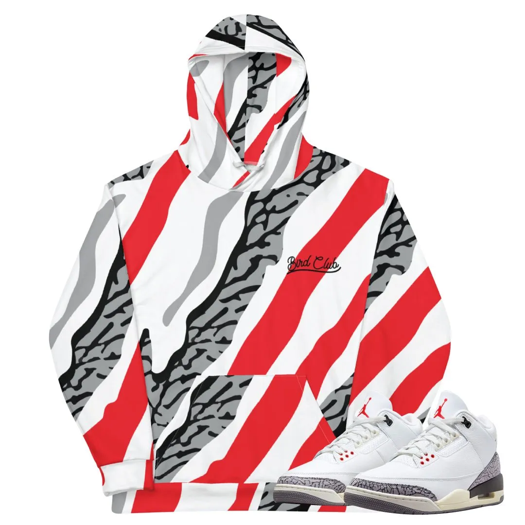 Retro 3 "White Cement" reimagined Hoodie