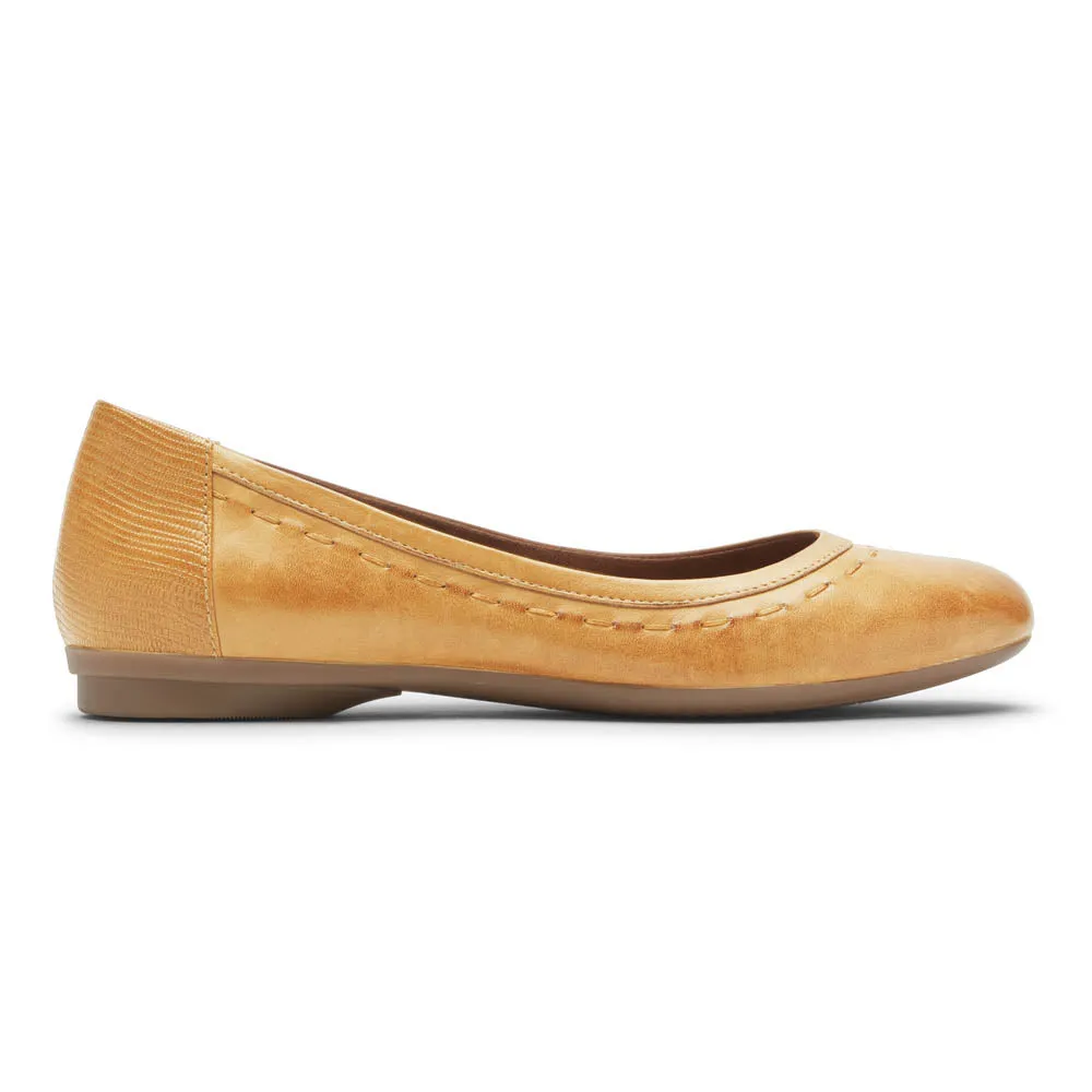 Rockport Cobb Hill Maiika Ballet Flat - Amber Yellow