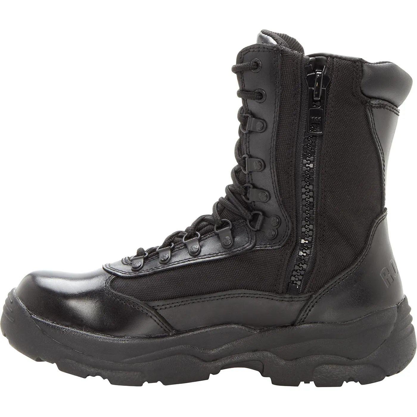 Rocky Duty Mens Fort Hood 8" Side Zip Boot (Black)