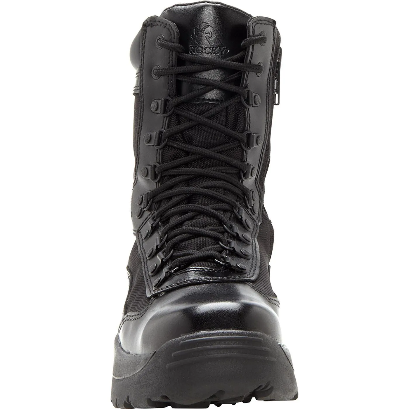 Rocky Duty Mens Fort Hood 8" Side Zip Boot (Black)