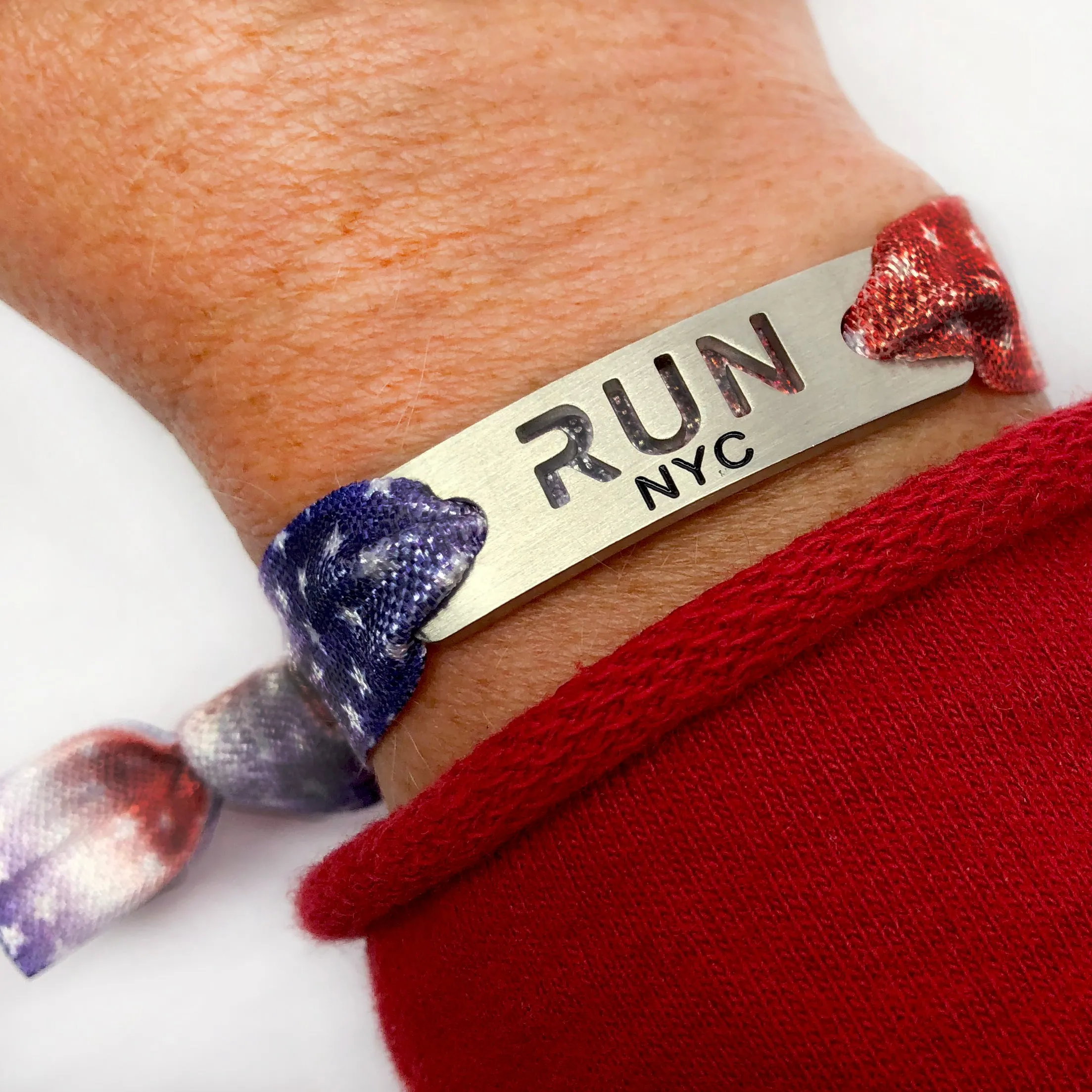 RUN NYC - New York City Tie Stretchy Running Bracelet