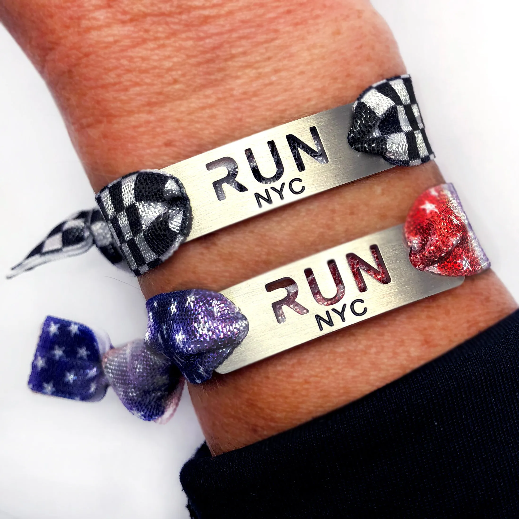 RUN NYC - New York City Tie Stretchy Running Bracelet