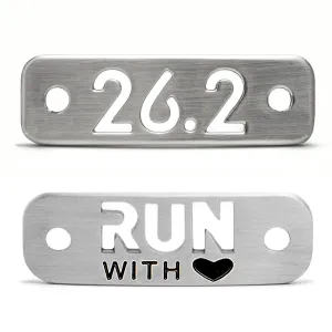 RUN with HEART & 26.2 Marathon Shoe Tag Bundle