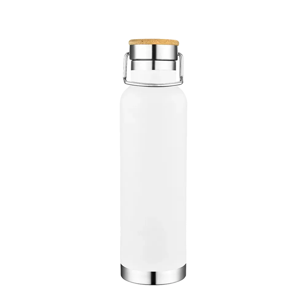 Slate 22oz Vacuum Bottle W/ Bamboo Top