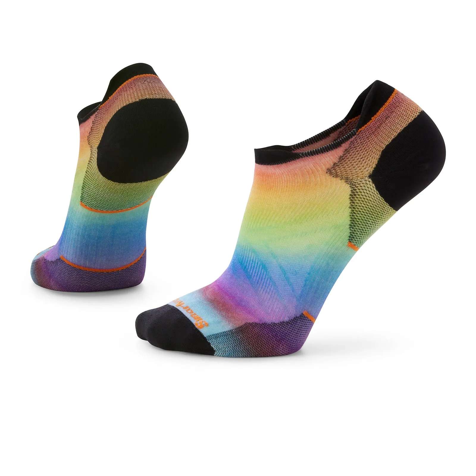 Smartwool Run Zero Cushion Pride Rainbow Print Low Ankle Sock (Men) - Multicolor