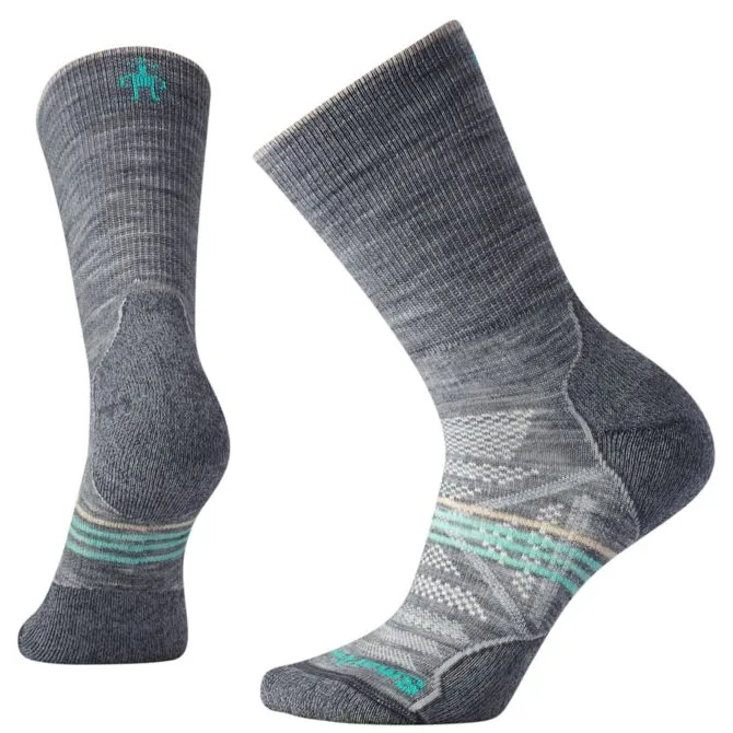 Smartwool Women's PhD Outdoor Light Crew Socks/Light Gray