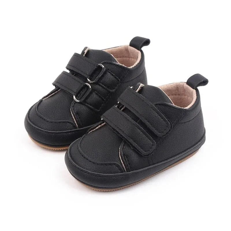 Solid Velcro Baby Sneakers