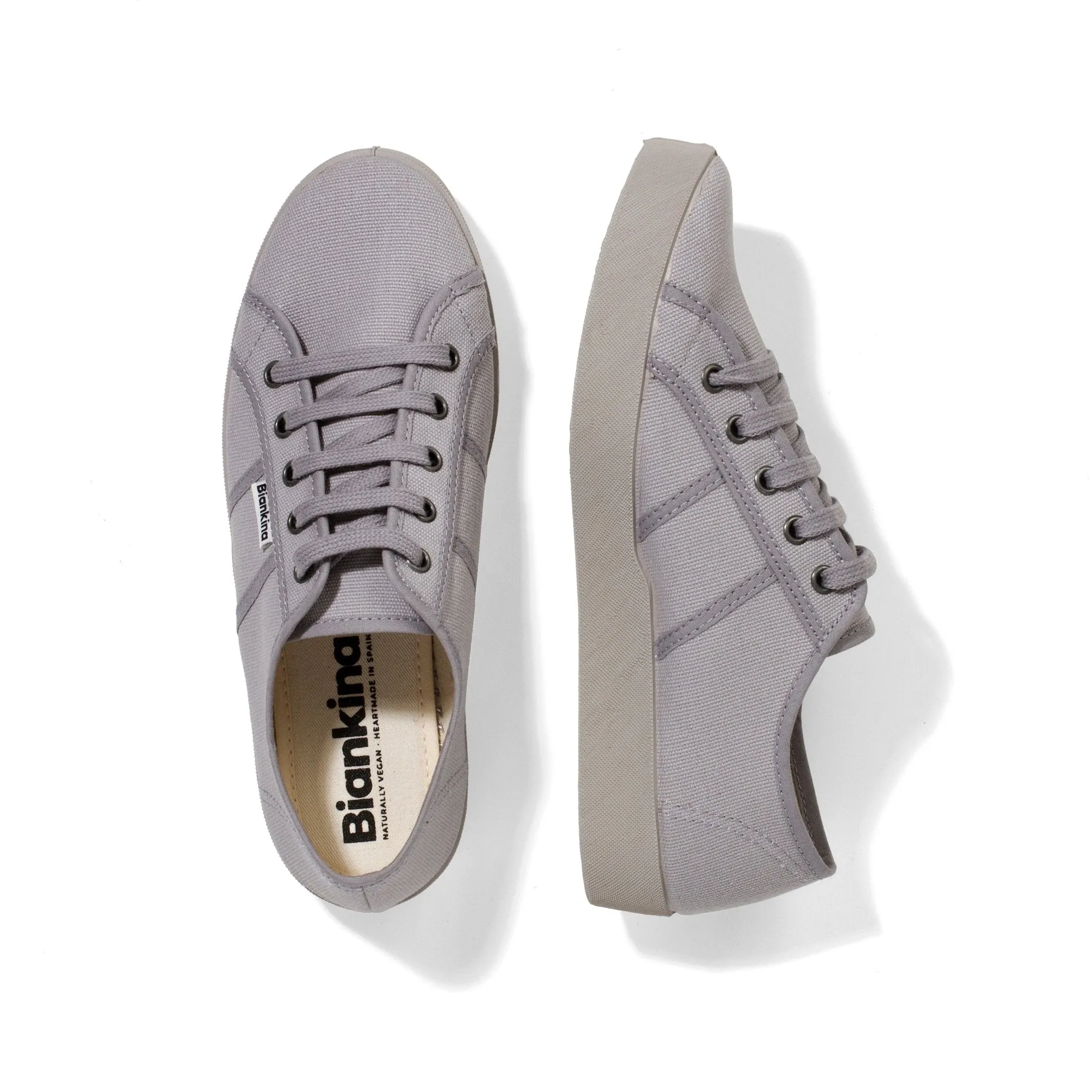 St. Tropez Organic Cotton Canvas Sneakers - Ash Grey