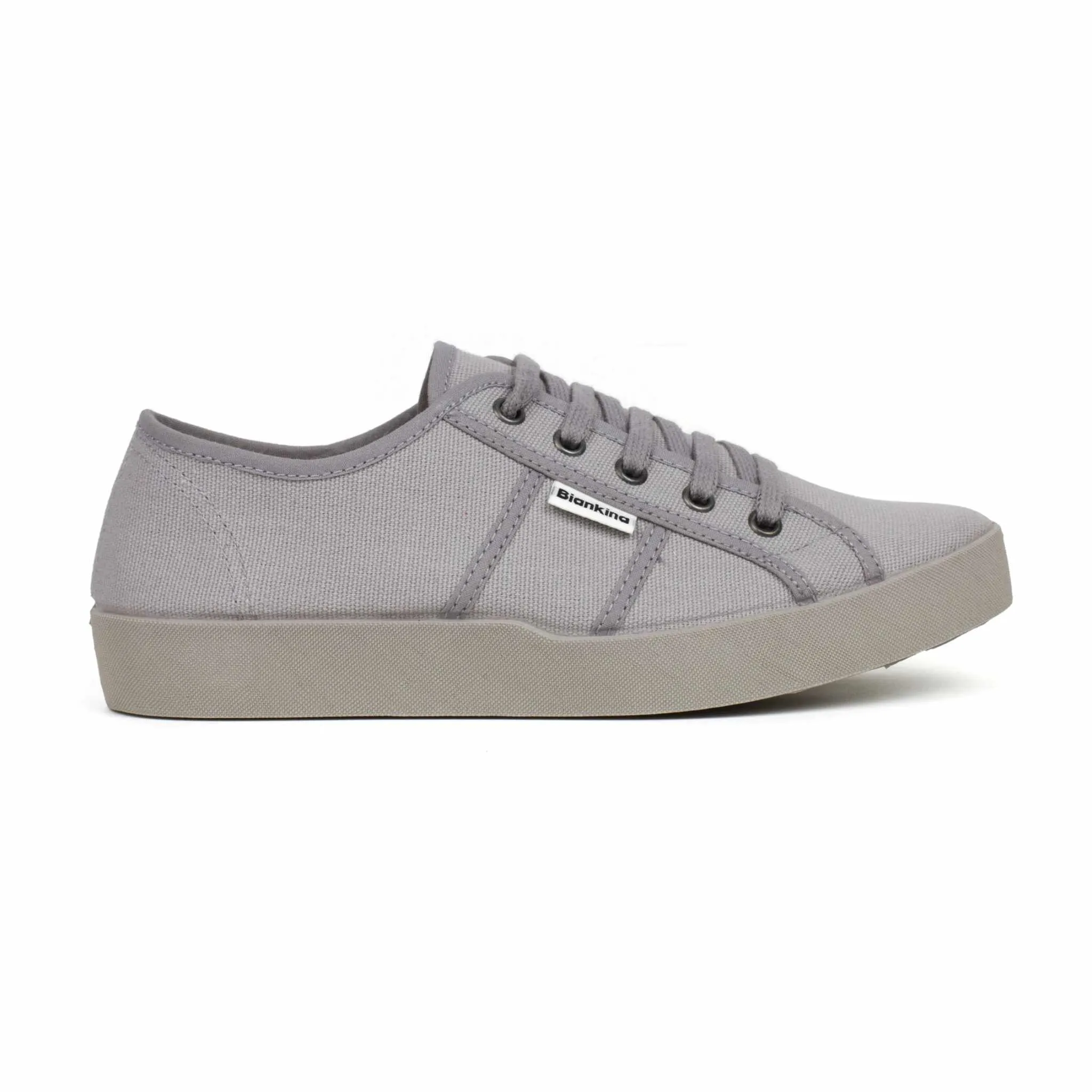 St. Tropez Organic Cotton Canvas Sneakers - Ash Grey