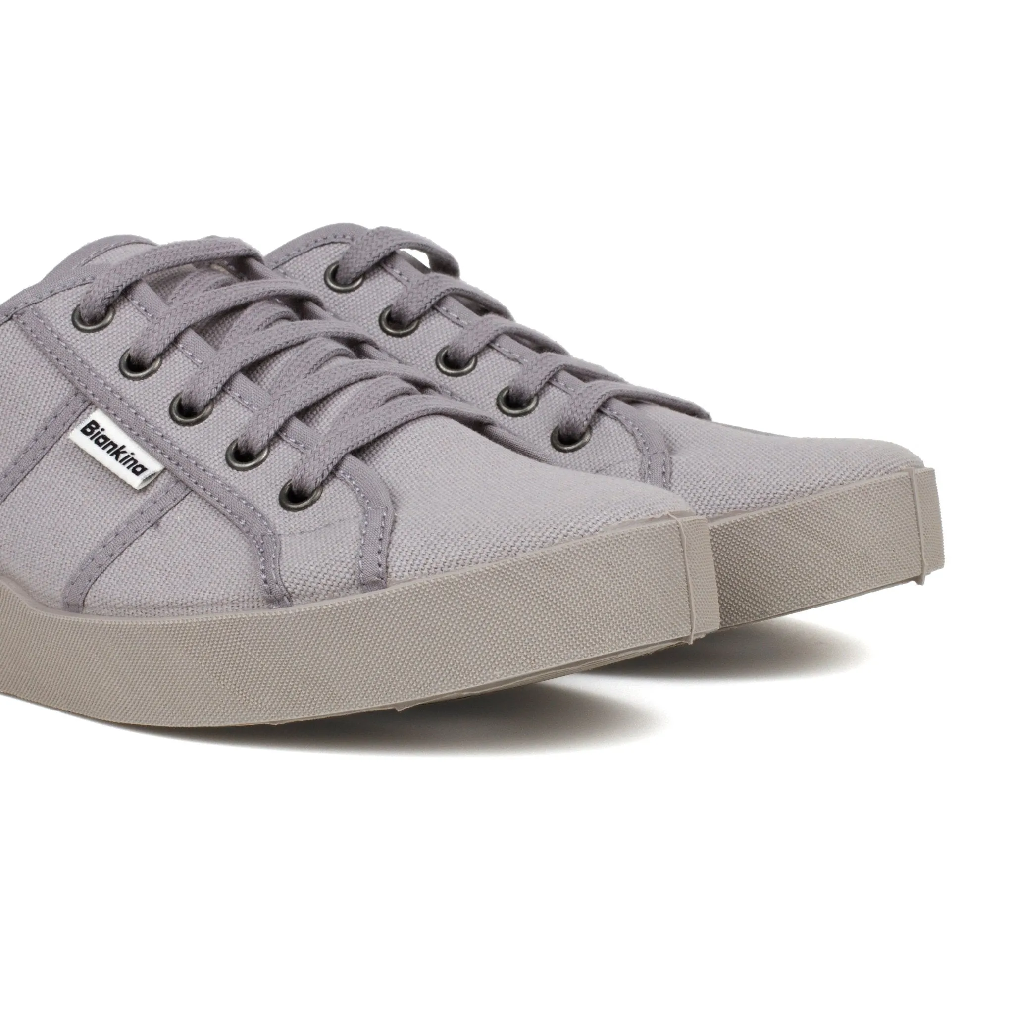 St. Tropez Organic Cotton Canvas Sneakers - Ash Grey