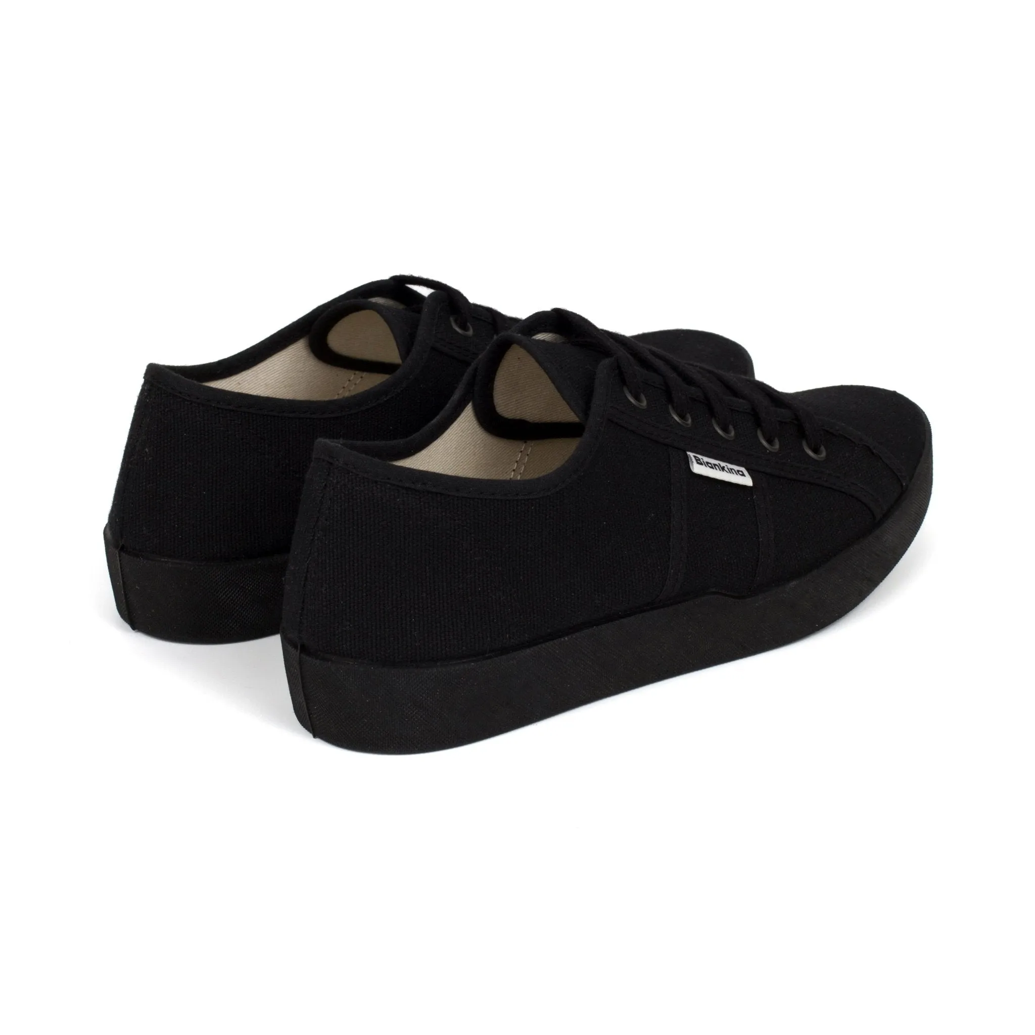 St. Tropez Organic Cotton Canvas Sneakers - Black