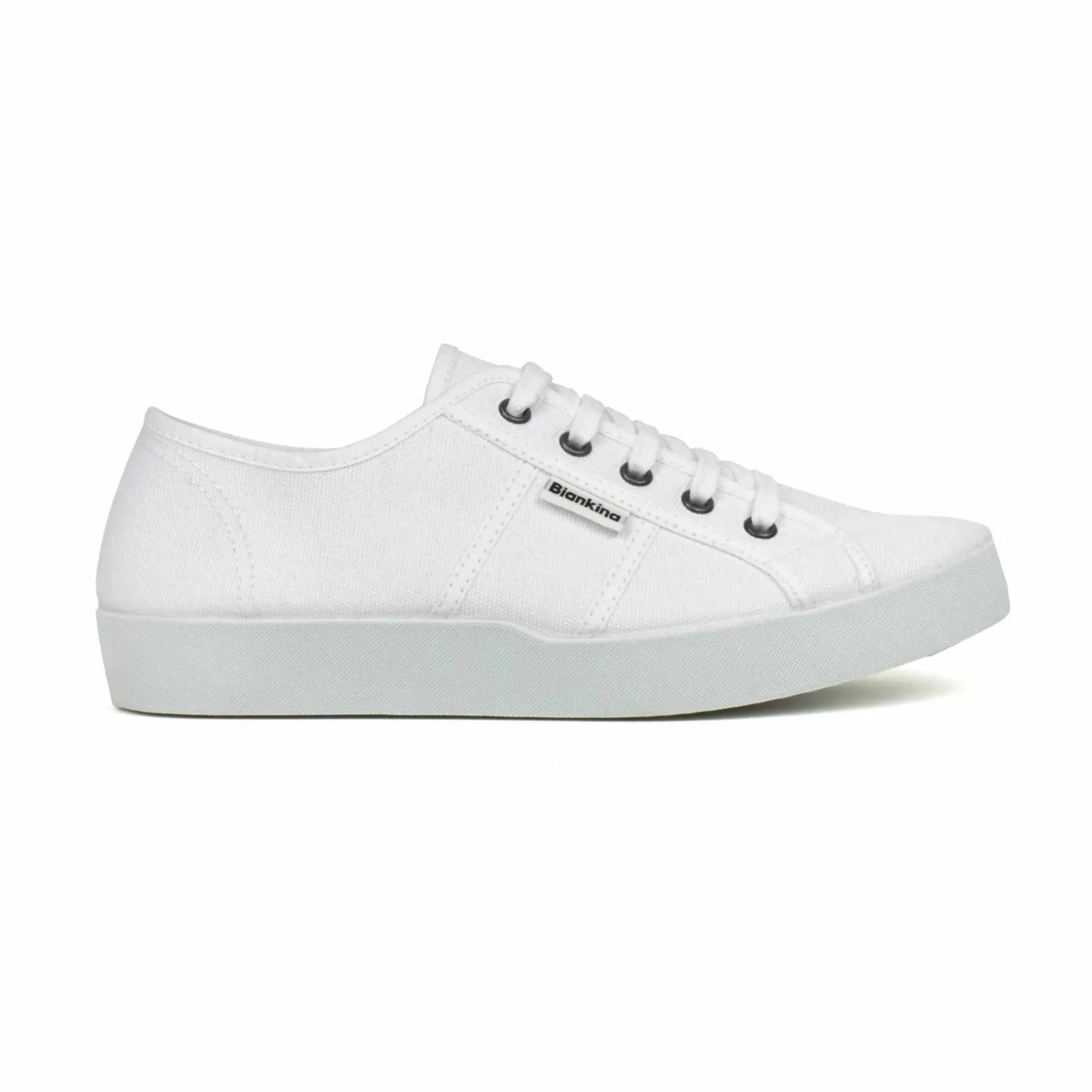 St. Tropez Organic Cotton Canvas Sneakers - White