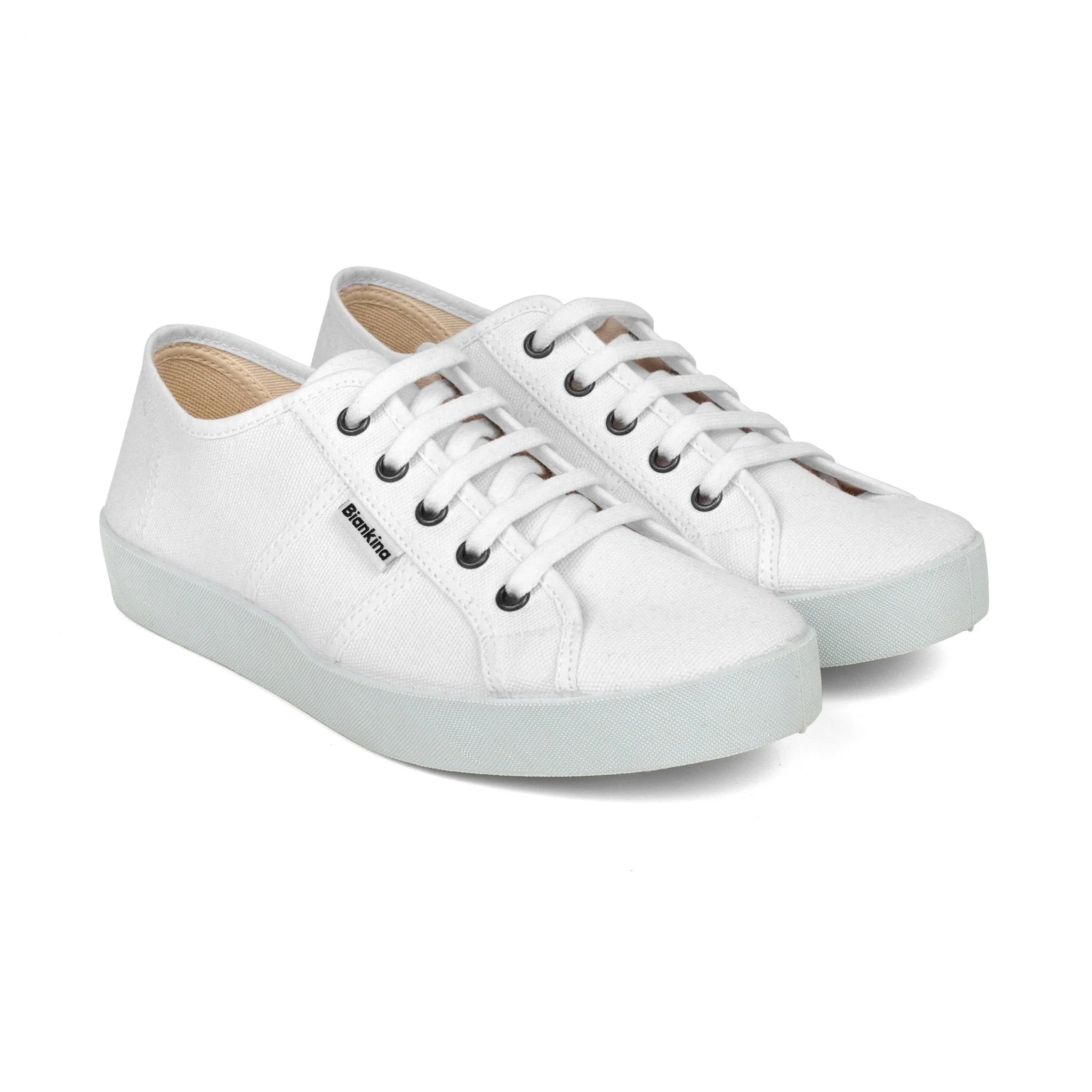 St. Tropez Organic Cotton Canvas Sneakers - White