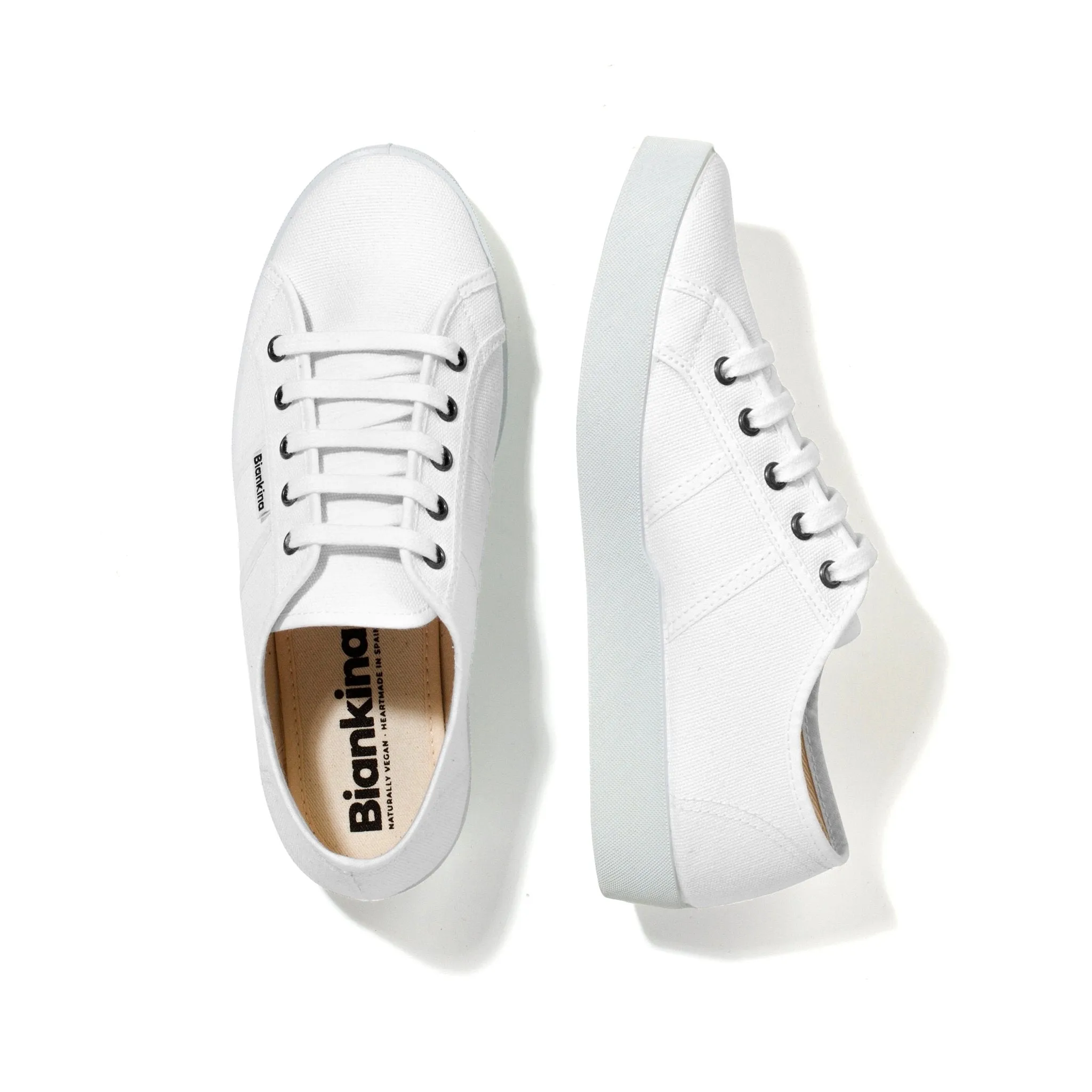 St. Tropez Organic Cotton Canvas Sneakers - White