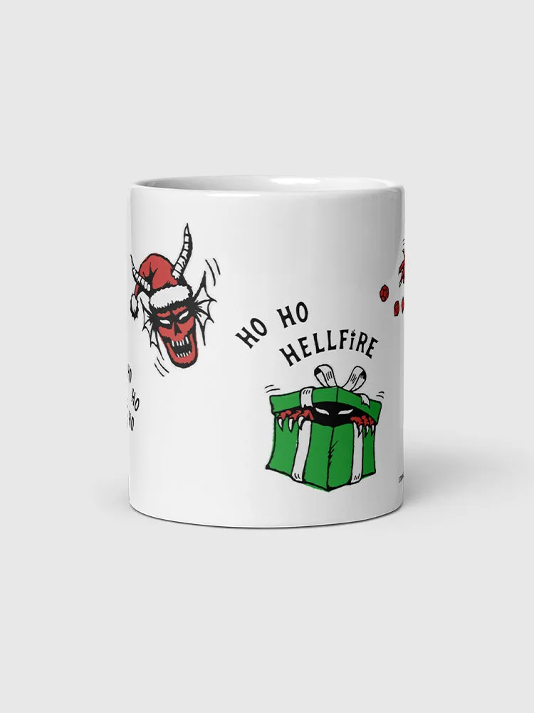 Stranger Things Ho Ho Hellfire Holiday Mug