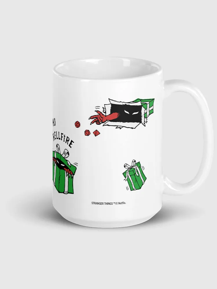 Stranger Things Ho Ho Hellfire Holiday Mug