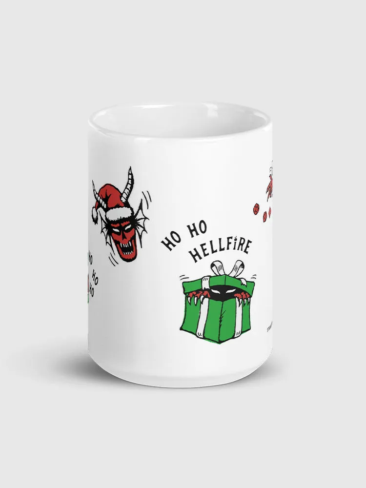 Stranger Things Ho Ho Hellfire Holiday Mug