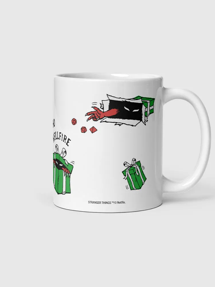 Stranger Things Ho Ho Hellfire Holiday Mug