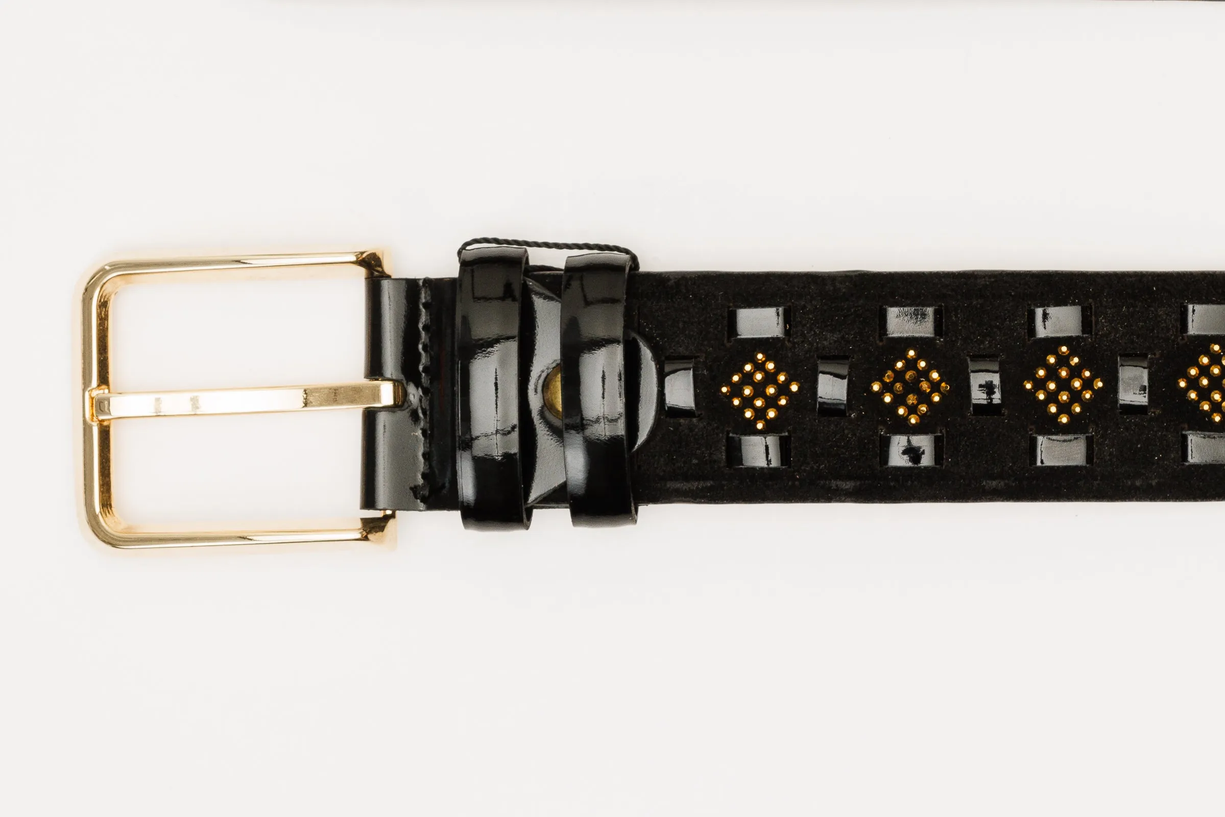 The Vicino Black Leather Belt