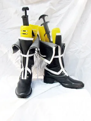 Togainu no Chi GanJi Cosplay Boots Shoes Black