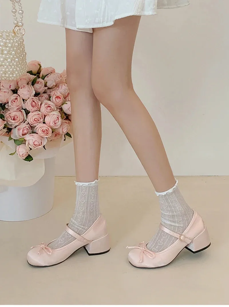 Uniwim 2024 Spring Autumn Mary Jane Shoes Fashion Shallow Round Toe Mid Heel Shoes Ladies Elegant Outdoor Single Pumps Shoes