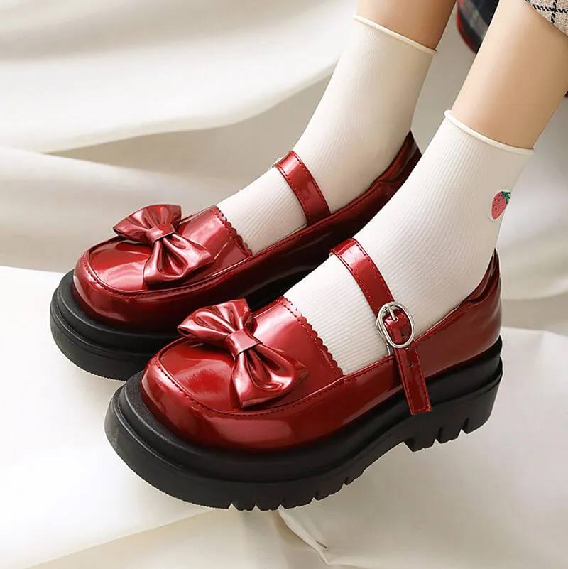 Uniwim Lolita Bow Platform Shoes SE21823