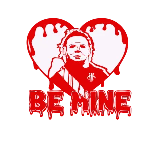 Valentine Collection Black T-Shirt (be  mine)