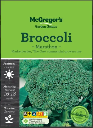 Vegetable Seeds, McGregor's, Broccoli Marathon